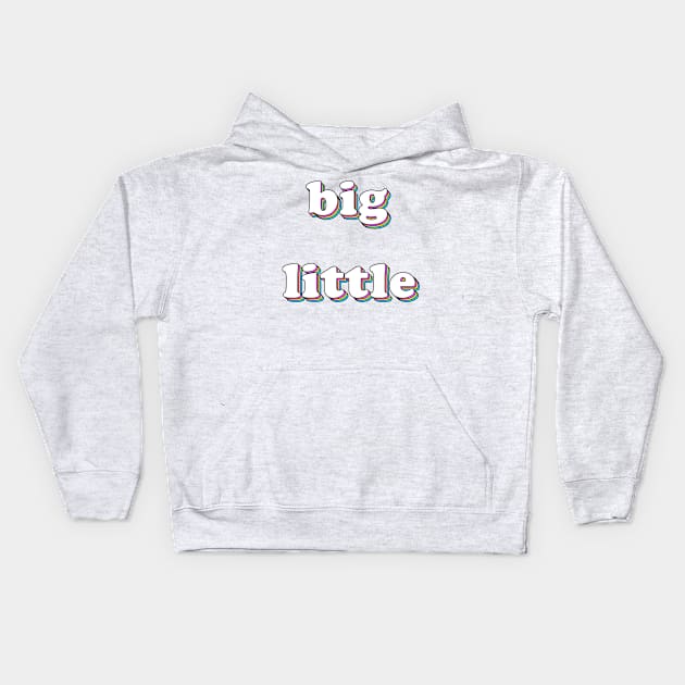 Big Little Retro Kids Hoodie by lolosenese